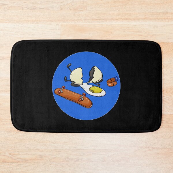 Item preview, Fried egg with a cool cap on a skateboard designed and sold by Joncasmiart.