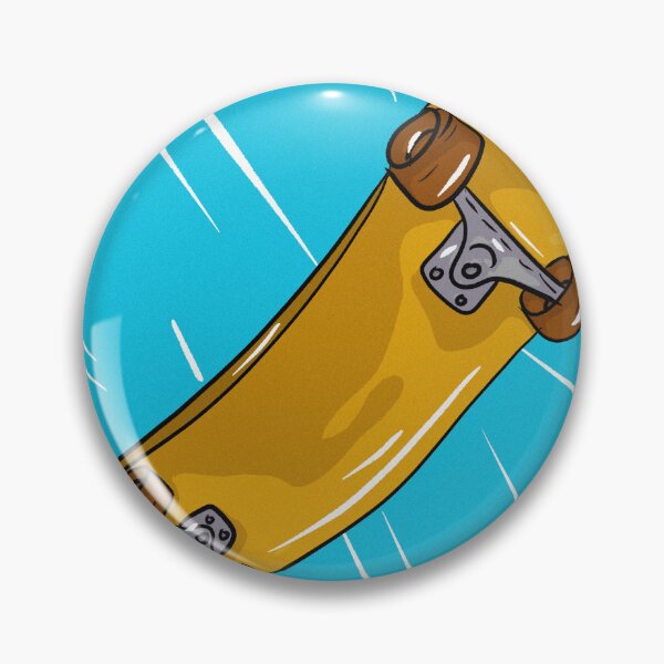 Item preview, Yellow skateboard with a light blue circle and lines designed and sold by Joncasmiart.