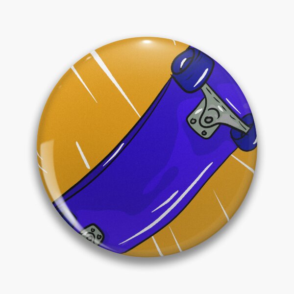 Item preview, Blue skateboard with yellow circle and lines designed and sold by Joncasmiart.