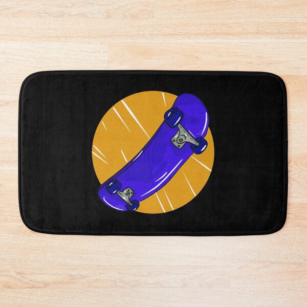 Item preview, Blue skateboard with yellow circle and lines designed and sold by Joncasmiart.