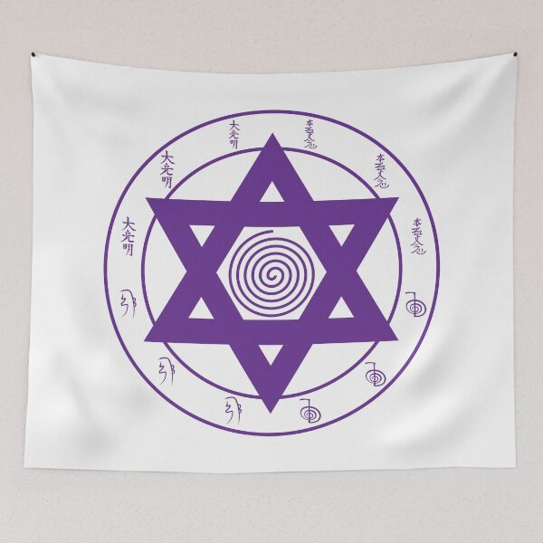 Item preview, Reiki hexagram mandala designed and sold by marcosty.