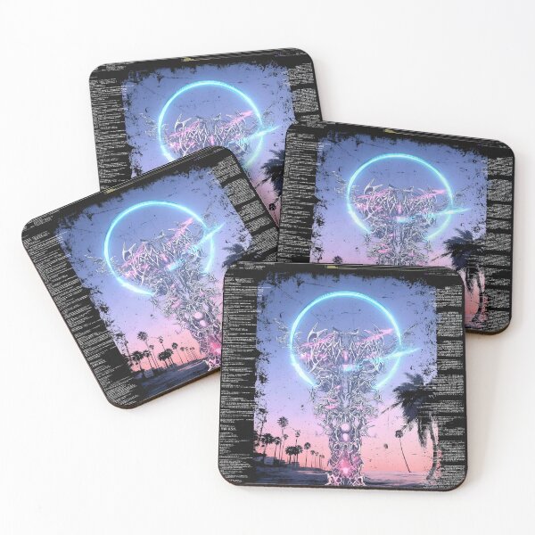 Item preview, Neon Totem – Surreal Synthwave Sunset Miami Beach Art designed and sold by Mystikos Art.