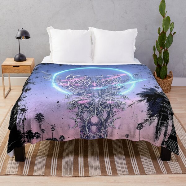 Item preview, Neon Totem – Surreal Synthwave Sunset Miami Beach Art designed and sold by Mystikos Art.