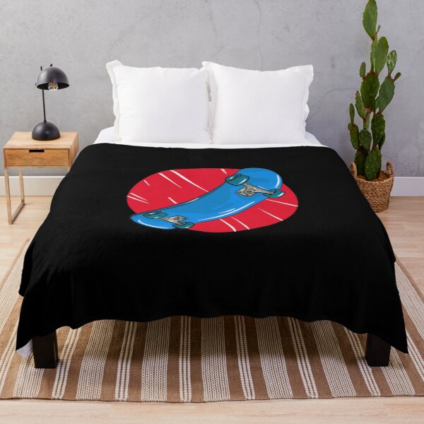 Item preview, Light blue skateboard with red circle and lines designed and sold by Joncasmiart.
