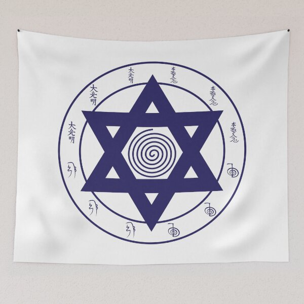 Item preview, Reiki hexagram mandala designed and sold by marcosty.