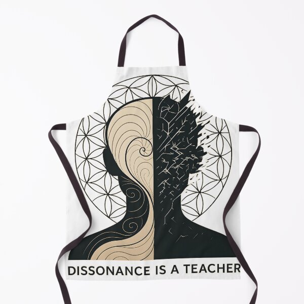 Item preview, Dissonance Within Art Print – Fractal Human Mind Design | Spiritual Growth Wall Art | Chaos vs Harmony Mental Health Illustration designed and sold by WAUZ.