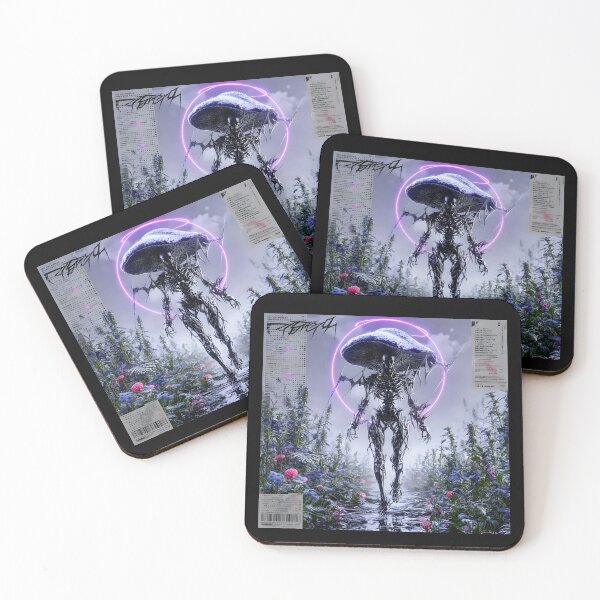 Item preview, Biomechanical Mushroom – Cyberpunk Fantasy Forest Creature Art designed and sold by Mystikos Art.
