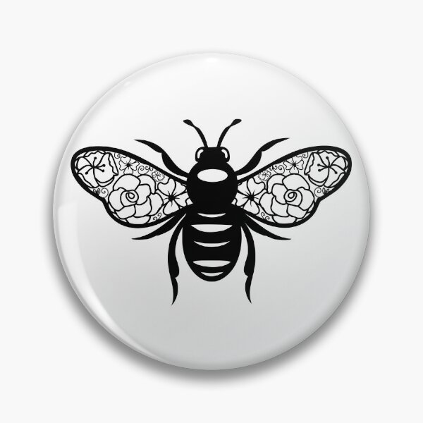 Item preview, Honey Bee with Floral Wings designed and sold by MagnoliaLake.