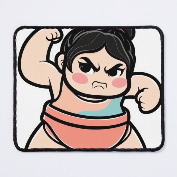 Item preview, Chibi Sumo Wrestler – Kawaii Japanese Vector Art for Stickers & Tees designed and sold by Glitchloom.