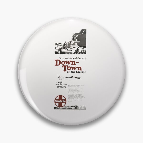 Artikelvorschau, Vintage Santa Fe Railroad - Downtown On The Santa Fe entworfen und verkauft von QuayTradingCo.