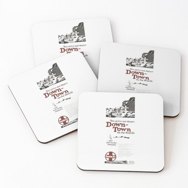 Item preview, Vintage Santa Fe Railroad - Downtown On The Santa Fe designed and sold by QuayTradingCo.