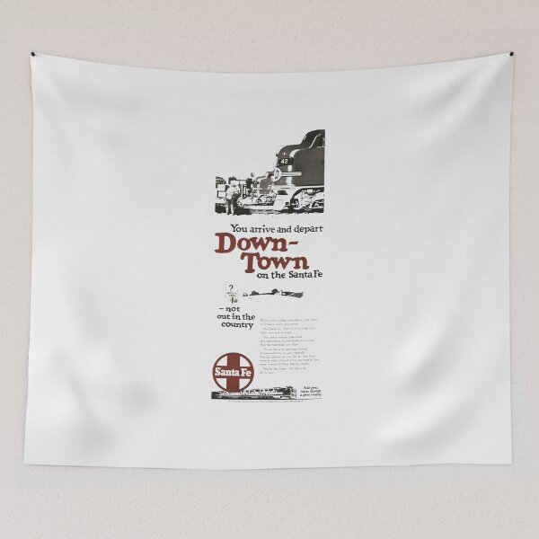 Artikelvorschau, Vintage Santa Fe Railroad - Downtown On The Santa Fe entworfen und verkauft von QuayTradingCo.