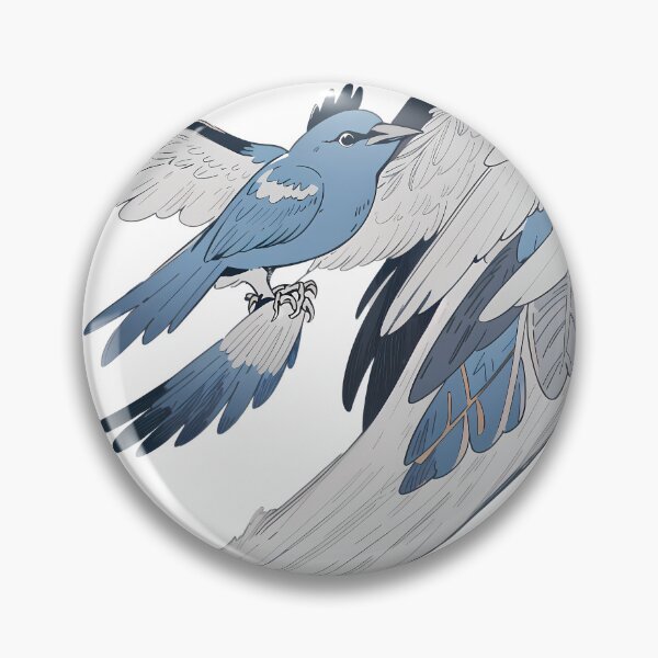 Item preview, White Blues Futuristic Avian Guardians Machines Majestic Birds designed and sold by ART ATTACK ZONE.
