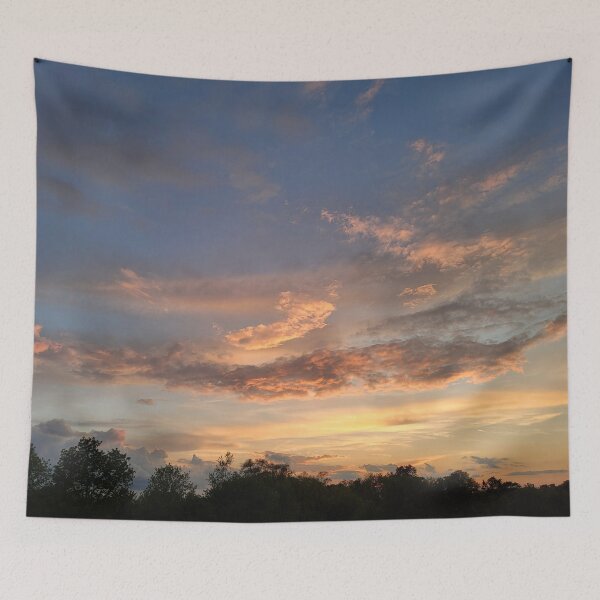 Item preview, Cloud Glow Sunset Above the Trees designed and sold by Rebecca Jane.