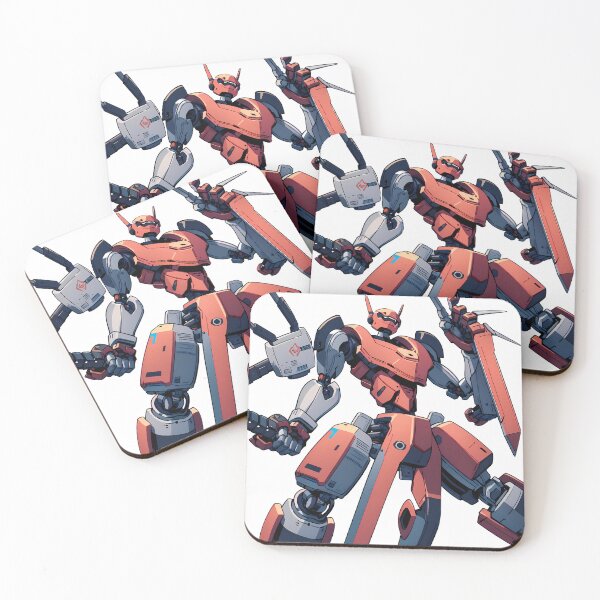 Item preview, Red Blues Futuristic Avian Guardians Machines Majestic Birds designed and sold by ART ATTACK ZONE.