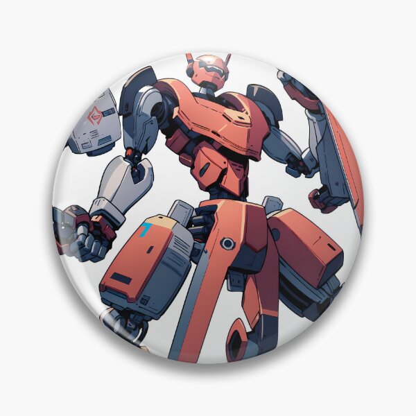 Item preview, Red Blues Futuristic Avian Guardians Machines Majestic Birds designed and sold by ART ATTACK ZONE.