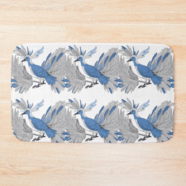 Item preview, Grey Blues Futuristic Avian Guardians Machines Majestic Birds designed and sold by ART ATTACK ZONE.