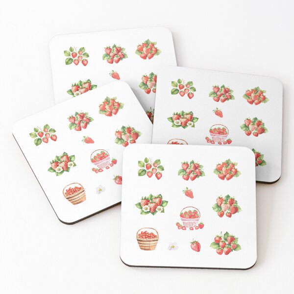 Item preview, Watercolor Summer Strawberries  designed and sold by silviaol.