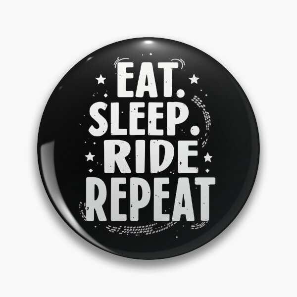 Item preview, Eat Sleep Ride Repeat – Funny Cycling Quote Design for Cyclists, Road Bike Riders, MTB Fans, and Spin Class Lovers designed and sold by BMLprint ⭐⭐⭐⭐⭐.