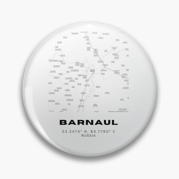 Item preview, Barnaul City Map – Minimalist Black & White Urban Poster designed and sold by RM-Journey.