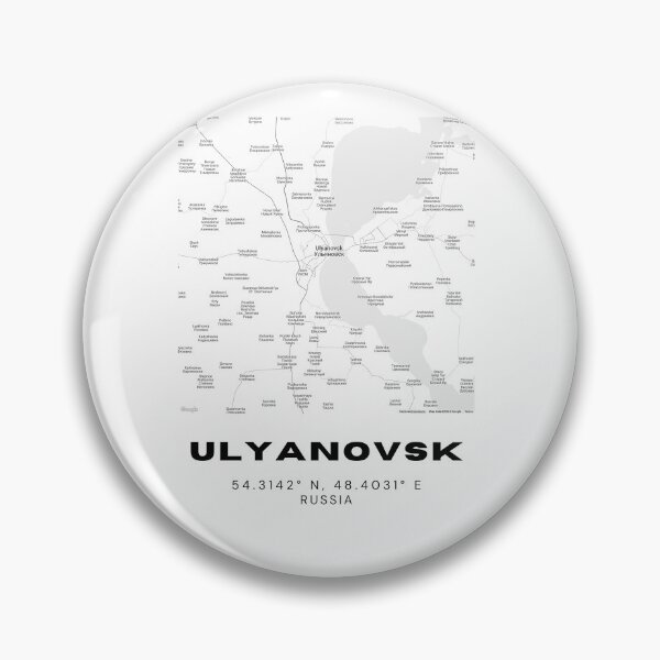 Item preview, Ulyanovsk Map – Minimalist City Poster in Monochrome designed and sold by RM-Journey.