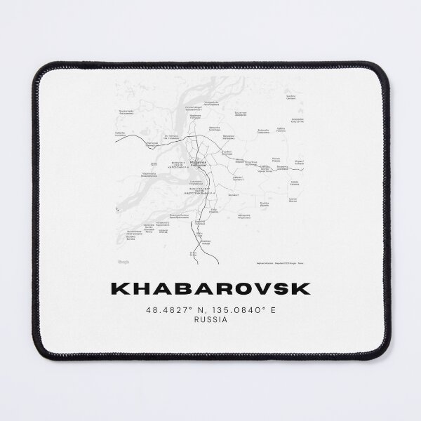 Item preview, Khabarovsk Map – Far East Russia Minimalist Poster designed and sold by RM-Journey.
