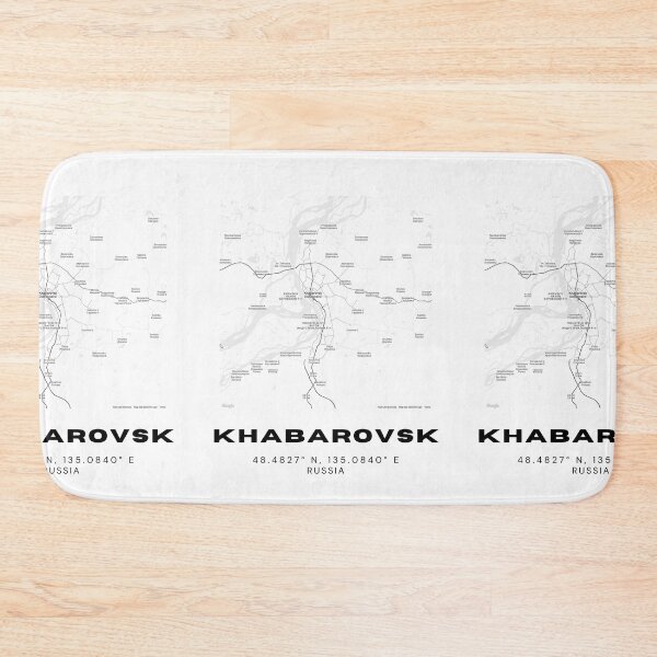 Item preview, Khabarovsk Map – Far East Russia Minimalist Poster designed and sold by RM-Journey.