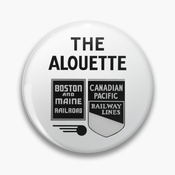 Item preview, Vintage The Alouette - Boston and Maine Railroad - Canadian Pacific Railway Lines designed and sold by QuayTradingCo.