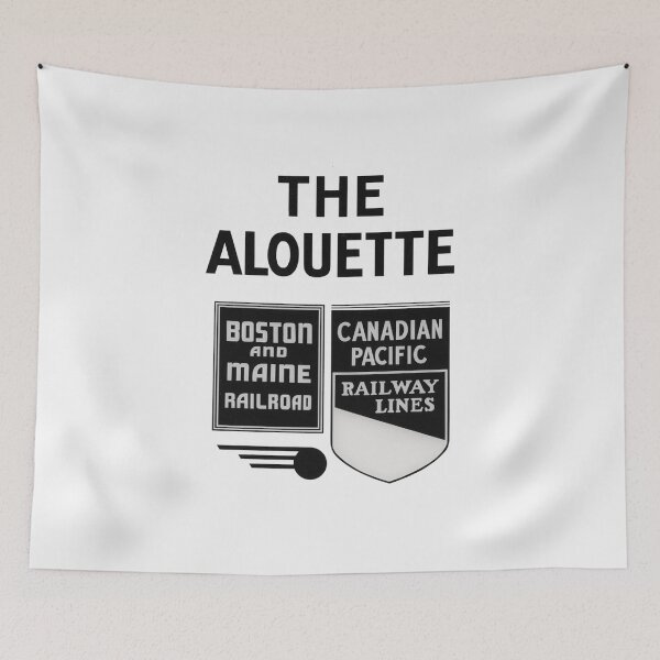 Item preview, Vintage The Alouette - Boston and Maine Railroad - Canadian Pacific Railway Lines designed and sold by QuayTradingCo.