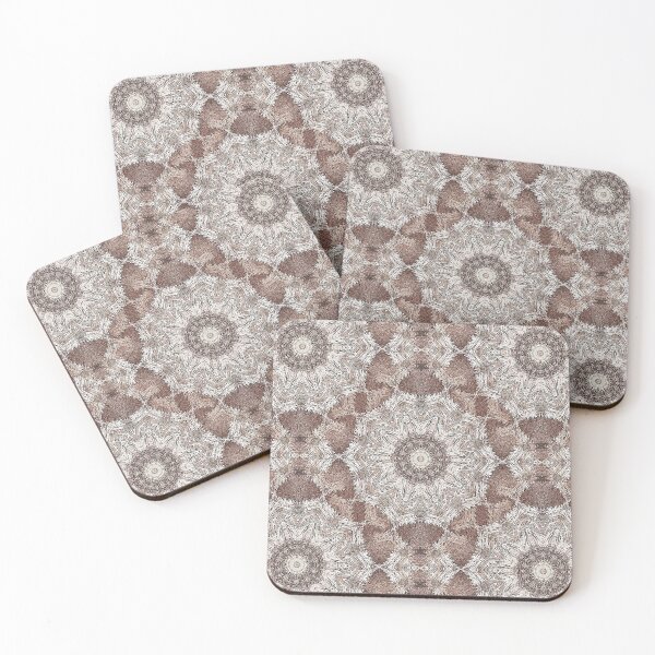 Item preview, Boho Floral Mandala Pattern in Reddish Brown designed and sold by Artistestella.