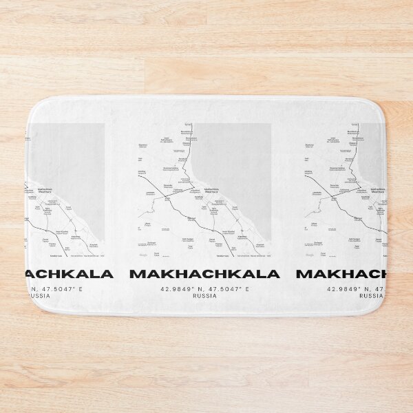 Item preview, Makhachkala Map – Dagestan Capital Minimalist Print designed and sold by RM-Journey.