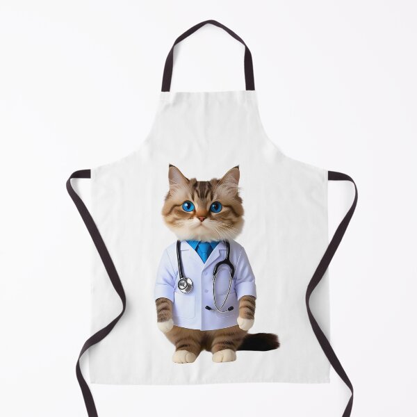 Item preview, Ragdoll Cat Doctor Cute Physician Cat Art for Cat Lovers designed and sold by Fredster1966.