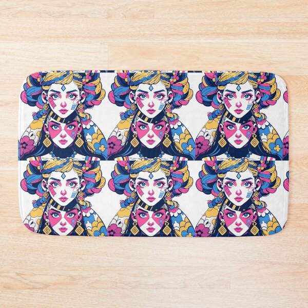 Item preview, Colorful Girls Animated Vibrant Characters Celebration Style Diversity designed and sold by ART ATTACK ZONE.