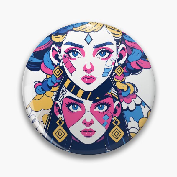 Item preview, Colorful Girls Animated Vibrant Characters Celebration Style Diversity designed and sold by ART ATTACK ZONE.