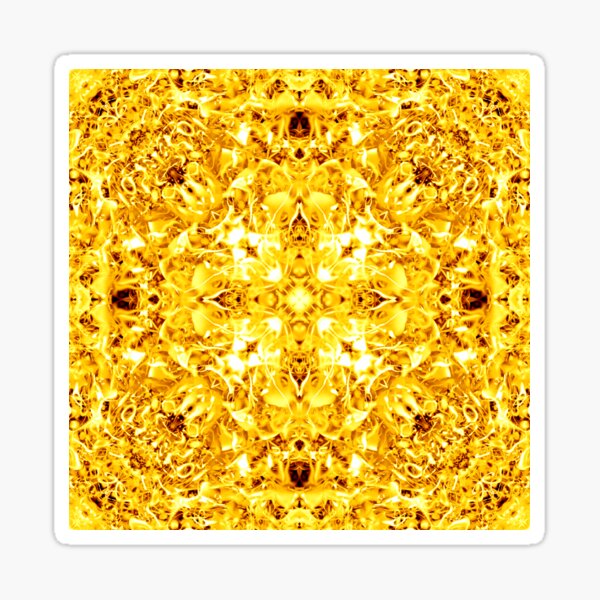 189. Golden Cross Sticker