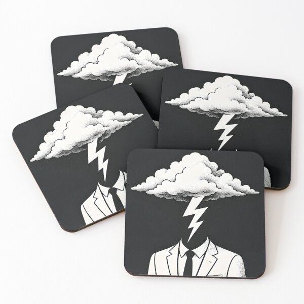Item preview, Stormy Mind in a Business Suit designed and sold by Amr Siam.