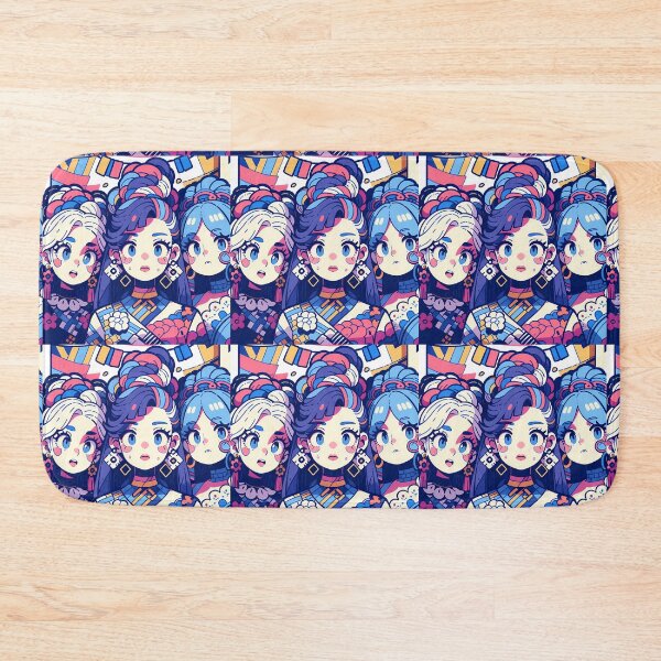 Item preview, Anime Girls Animated Vibrant Characters Celebration Style Diversity designed and sold by ART ATTACK ZONE.