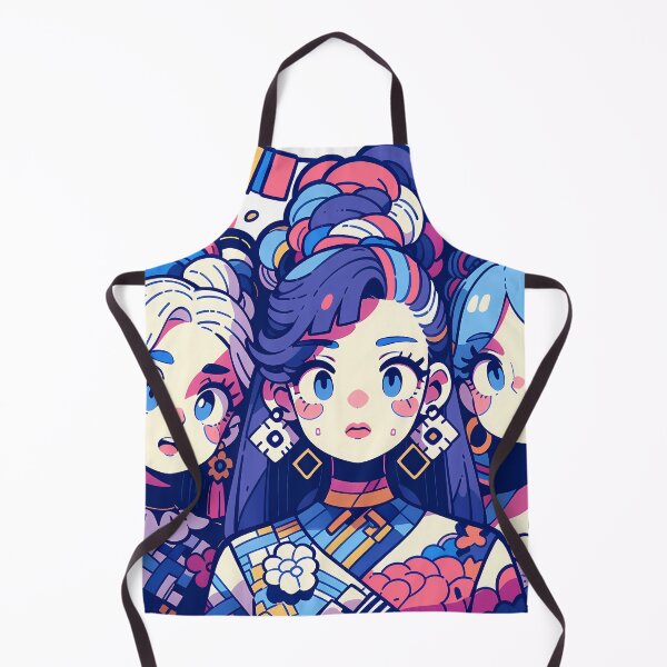 Item preview, Anime Girls Animated Vibrant Characters Celebration Style Diversity designed and sold by ART ATTACK ZONE.