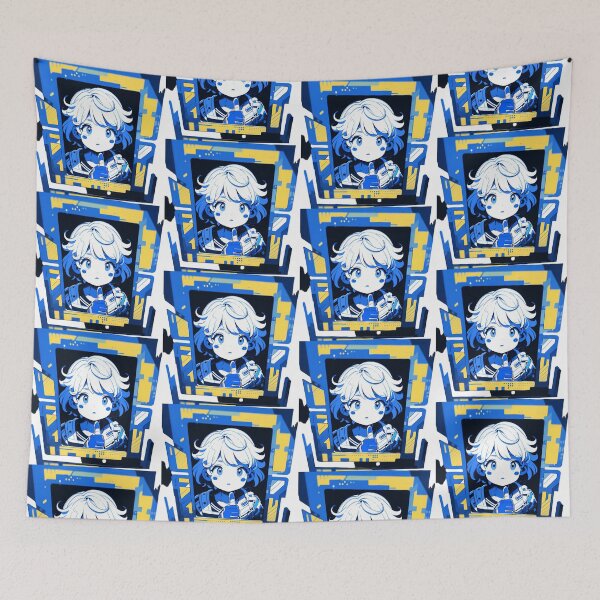 Item preview, Yellow Blue Woman Vibrant Characters Celebration Style Diversity designed and sold by ART ATTACK ZONE.