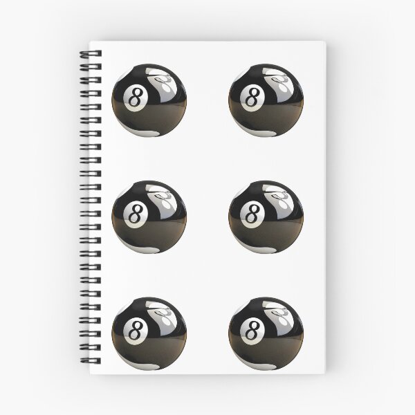 Item preview, Eight Ball Black White Art Illustration Pool Billiards designed and sold by ART ATTACK ZONE.