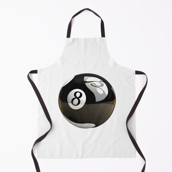 Item preview, Eight Ball Black White Art Illustration Pool Billiards designed and sold by ART ATTACK ZONE.