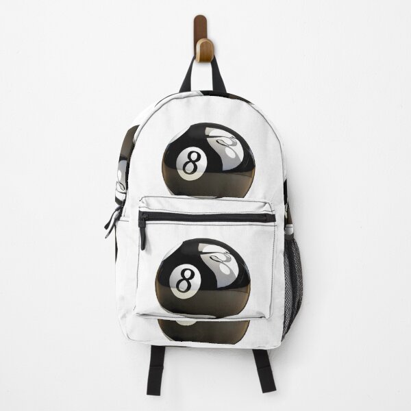 Item preview, Eight Ball Black White Art Illustration Pool Billiards designed and sold by ART ATTACK ZONE.