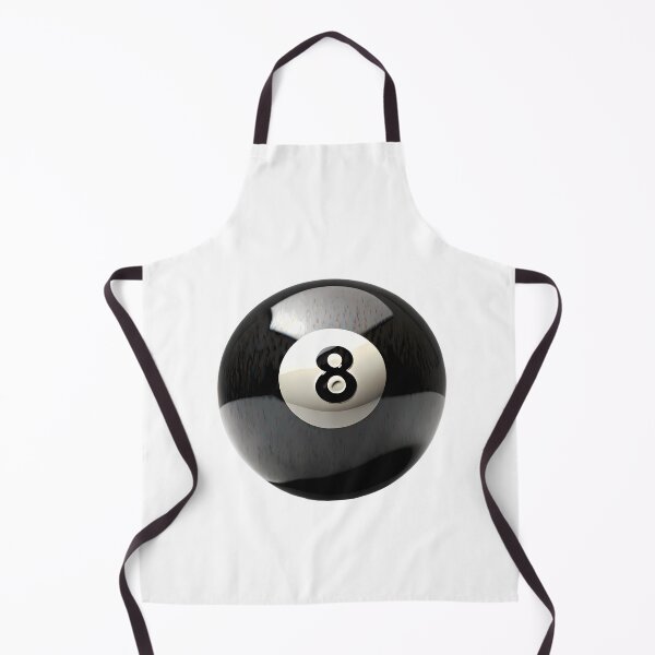 Item preview, Eight Ball Black White Art Illustration Pool designed and sold by ART ATTACK ZONE.
