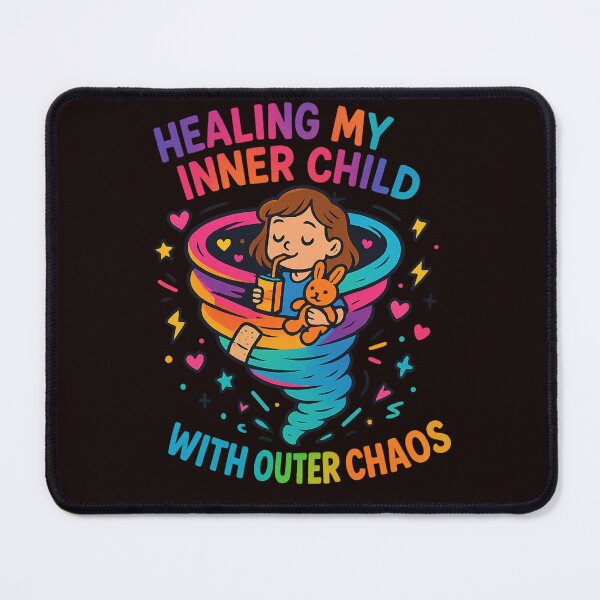 Item preview, Healing My Inner Child with Outer Chaos – Whimsical Tornado Art designed and sold by PettyWithPurpose.