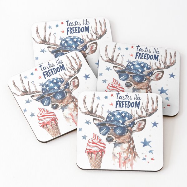 Item preview, Tastes Like Freedom Deer designed and sold by TheEmptyBottleStudio.