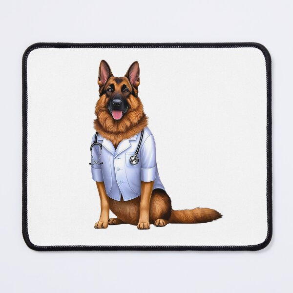 Item preview, German Shepherd Doctor Cute Physician Dog Art for Dog Lovers designed and sold by Fredster1966.
