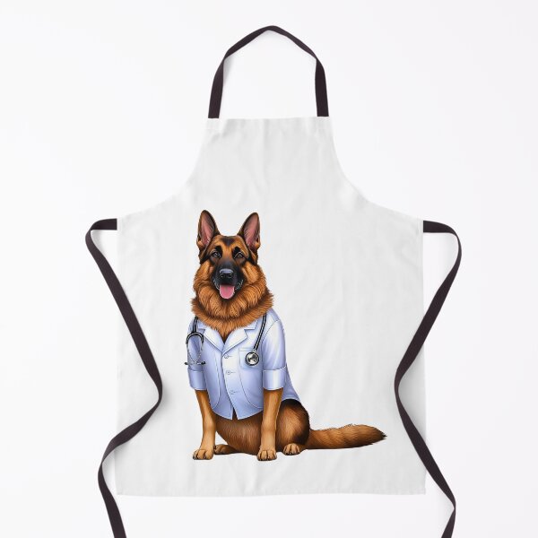 Item preview, German Shepherd Doctor Cute Physician Dog Art for Dog Lovers designed and sold by Fredster1966.