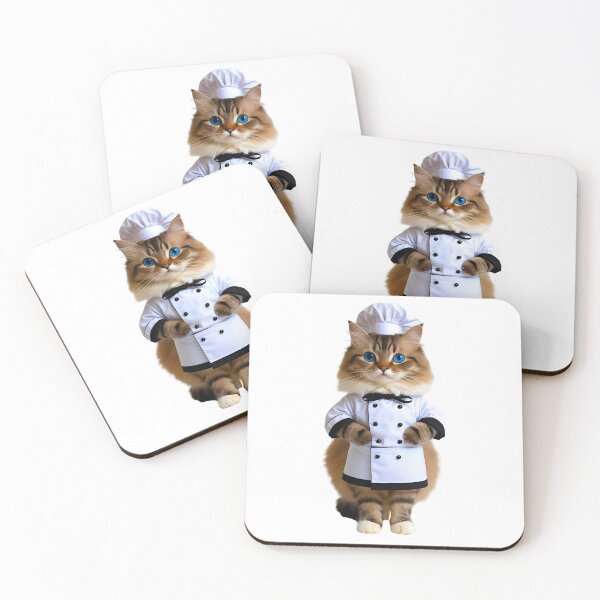 Item preview, Ragdoll Cat Chef Cute Culinary Kitty Art for Cat Lovers designed and sold by Fredster1966.