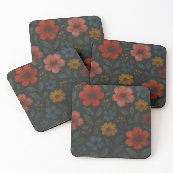 Item preview, Dark Floral Watercolor Pattern designed and sold by VII Studios.