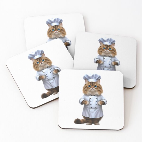 Item preview, Persian Cat Chef Cute Culinary Kitty Art for Cat Lovers designed and sold by Fredster1966.